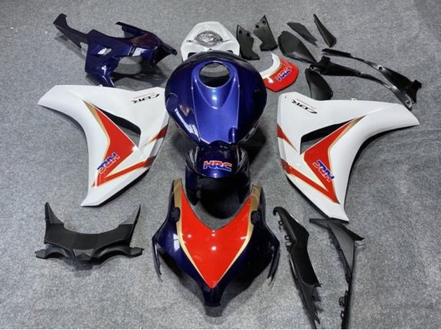 2008-2011 Honda CBR1000RR Motorcycle Fairings - White Red Dark Blue Gold HRC Canada Websites