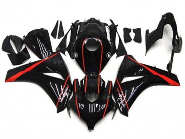 2008-2011 Honda CBR1000RR Motorcycle Fairings - Glossy Black Red Stripe Canada Websites