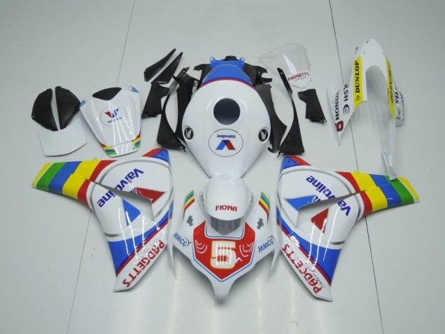 2008-2011 Honda CBR1000RR Motorcycle Fairings - White Blue Red Valvoline Color Wheel Canada Websites