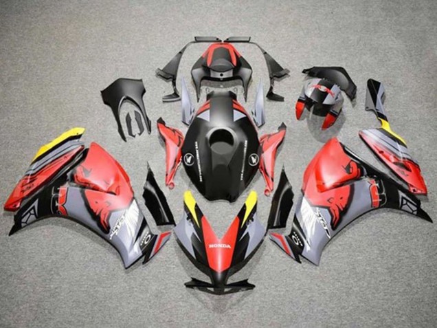 2012-2016 Honda CBR1000RR Motorcycle Fairings - Red Yellow Grey Matte Black Red Bull Canada Websites