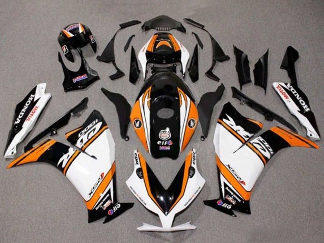 2012-2016 Honda CBR1000RR Motorcycle Fairings - White Orange Glossy Black Canada Websites