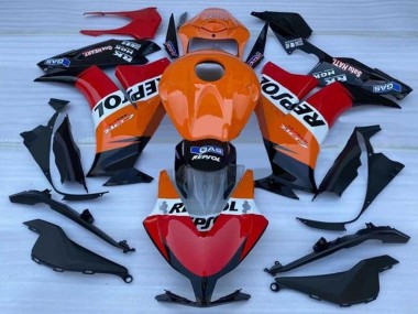 2012-2016 Honda CBR1000RR Motorcycle Fairing - Orange White Red Glossy Black Repsol Canada Websites
