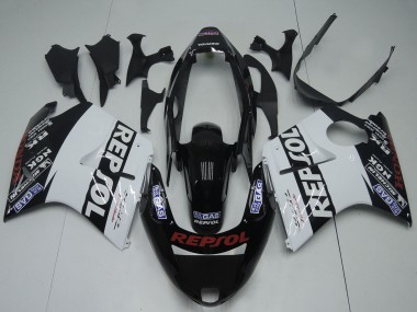 1996-2007 Honda CBR1100XX Blackbird Motorcycle Fairings - Glossy Black White Red Repsol Canada Websites