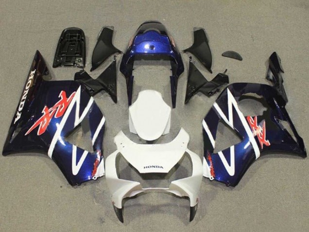2002-2003 Honda CBR900RR 954 Motorcycle Fairings - Blue White Glossy Black Canada Websites