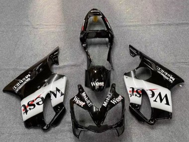2001-2003 Honda CBR600 F4i Motorcycle Fairings - Glossy Black White West Canada Websites