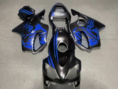 2001-2003 Honda CBR600 F4i Motorcycle Fairings - Blue Matte Black Skull Canada Websites