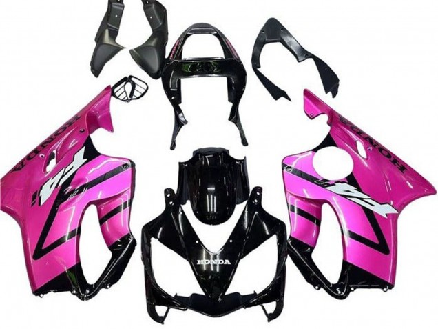 2001-2003 Honda CBR600 F4i Motorcycle Fairing - Pink Glossy Black Stripe Canada Websites