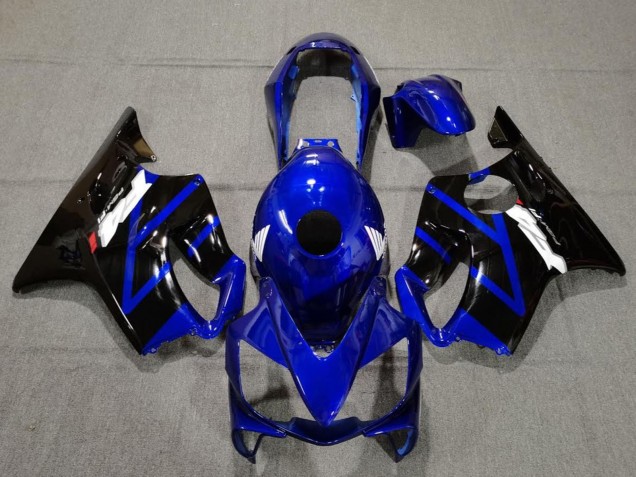 2004-2007 Honda CBR600 F4i Motorcycle Fairings - Blue Glossy Black Canada Websites