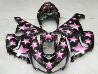 2005-2006 Kawasaki ZX6R Motorcycle Fairings - Black Pink Star Canada Websites