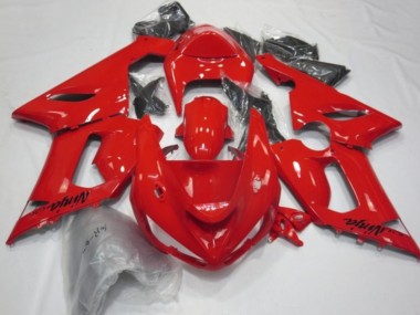 2005-2006 Kawasaki ZX6R Motorcycle Fairings - Red Canada Websites
