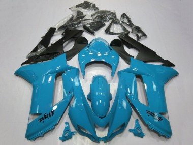 2007-2008 Kawasaki ZX6R Motorcycle Fairings - Blue Black Canada Websites