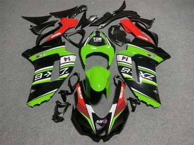 2007-2008 Kawasaki ZX6R Motorcycle Fairings - Black Green White Red Canada Websites