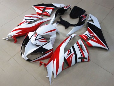 2009-2012 Kawasaki ZX6R Motorcycle Fairings - White Red Black Canada Websites