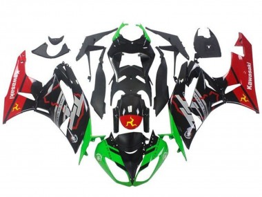 2009-2012 Kawasaki ZX6R Motorcycle Fairings - Green Glossy Black Red Canada Websites