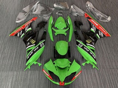 2009-2012 Kawasaki ZX6R Motorcycle Fairings - Green Glossy Black Red Yellow Monster Motocard Canada Websites