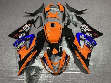 2013-2018 Kawasaki ZX6R Motorcycle Fairings - Orange Blue Black Canada Websites