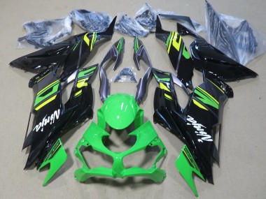 2019-2022 Kawasaki ZX6R Motorcycle Fairings - Green Yellow Glossy Black Canada Websites