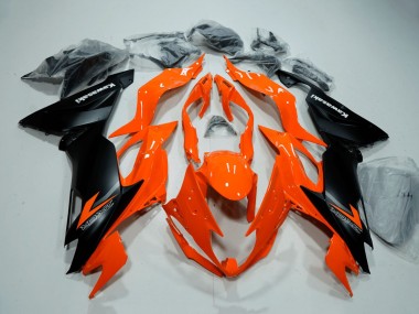 2019-2022 Kawasaki ZX6R Motorcycle Fairings - Orange Matte Black Canada Websites