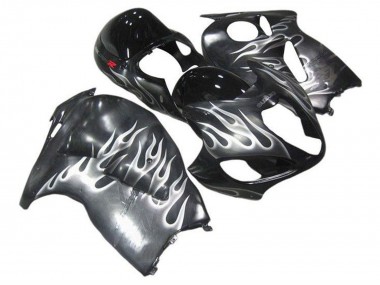 1996-2007 Suzuki GSXR1000 Motorcycle Fairings - Grey Black White Flame Canada Websites