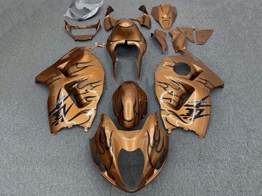 1996-2007 Suzuki GSXR1000 Motorcycle Fairings - Brown Bronze Black Flame Canada Websites