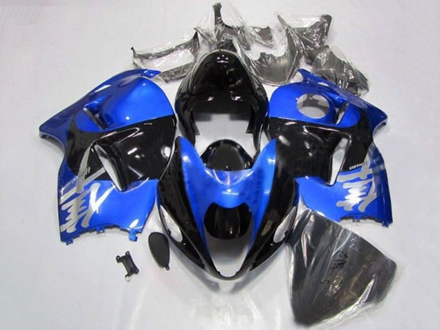 1996-2007 Suzuki GSXR 1300 Hayabusa Motorcycle Fairings - Blue Chrome Black Canada Websites