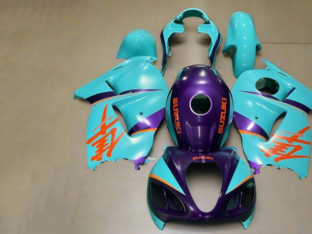 1996-2007 Suzuki GSXR 1300 Hayabusa Motorcycle Fairings - Matte Purple Orange Blue Canada Websites