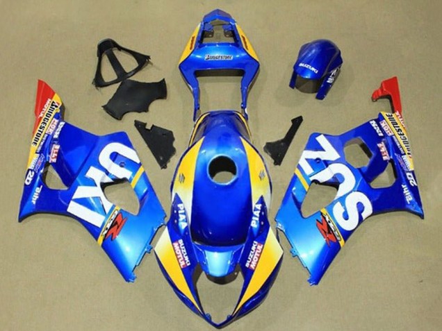 2003-2004 Suzuki GSXR 1000 Motorcycle Fairings - Blue Yellow Red White Motul Canada Websites
