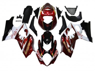 2005-2006 Suzuki GSXR 1000 Motorcycle Fairings - Black Red White Gold Canada Websites