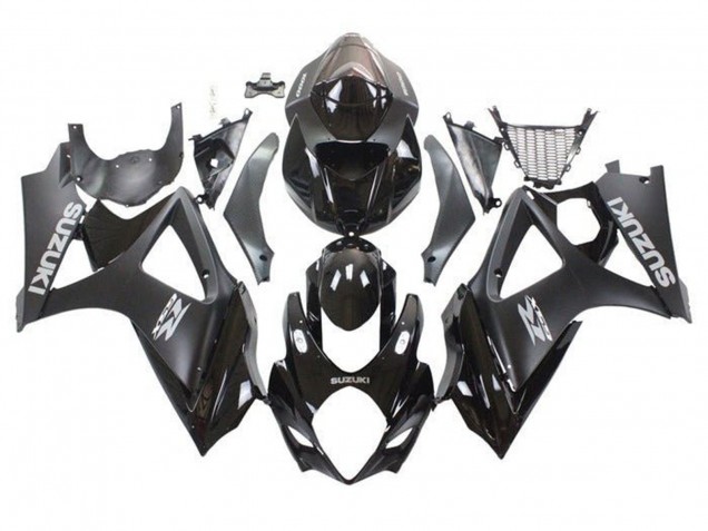 2005-2006 Suzuki GSXR 1000 Motorcycle Fairing Kits - Glossy Black Matte Black Canada Websites
