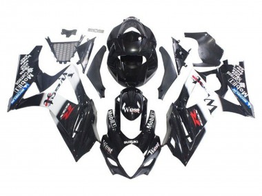 2005-2006 Suzuki GSXR 1000 Motorcycle Fairings - Glossy Black White West Canada Websites