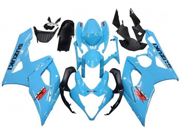 2005-2006 Suzuki GSXR 1000 Motorcycle Fairings - Light Blue Black Red Canada Websites