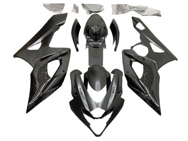 2005-2006 Suzuki GSXR 1000 Motorcycle Fairings - Glossy Black Half Matte Black Canada Websites