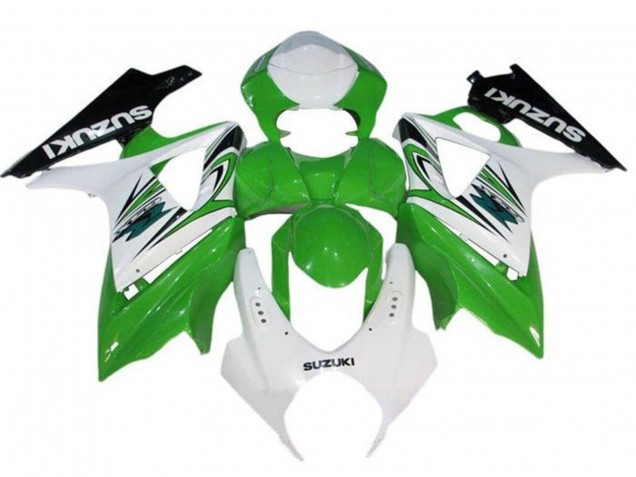 2005-2006 Suzuki GSXR 1000 Motorcycle Fairings - White Green Black Canada Websites