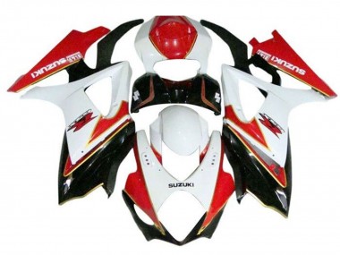2005-2006 Suzuki GSXR 1000 Motorcycle Fairings - White Red Black Gold Canada Websites