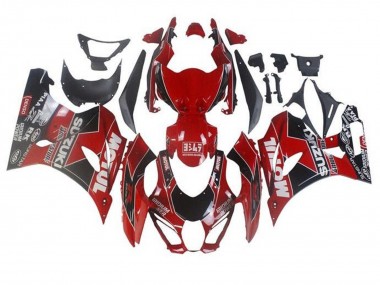2017-2024 Suzuki GSXR1000 Motorcycle Fairings - Red White Black Motul Canada Websites