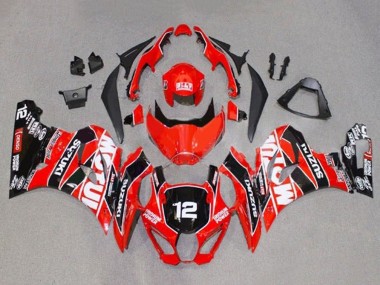 2017-2024 Suzuki GSXR1000 Motorcycle Fairings - Red White Black Motul 12 Canada Websites
