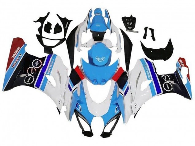 2017-2024 Suzuki GSXR1000 Motorcycle Fairings - White Blue Stripe Red Canada Websites