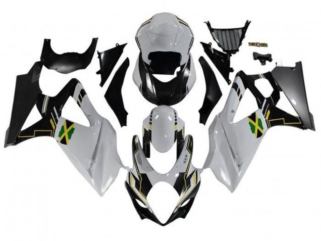 2007-2008 Suzuki GSXR 1000 Motorcycle Fairings - White Black Jamaica Canada Websites