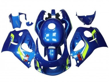 1996-2000 Suzuki GSXR 600 / GSXR 750 Motorcycle Fairings - Blue Yellow White Canada Websites