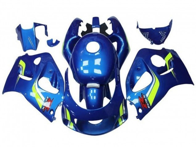 1996-2000 Suzuki GSXR 600 / GSXR 750 Motorcycle Fairings - Blue Yellow White Canada Websites