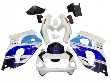 1996-2000 Suzuki GSXR 600 / GSXR 750 Motorcycle Fairings - White Triple Blue Canada Websites