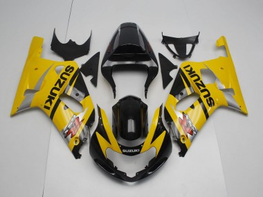 2001-2003 Suzuki GSXR 600 / GSXR 750 Motorcycle Fairing - Yellow Silver Glossy Black Canada Websites