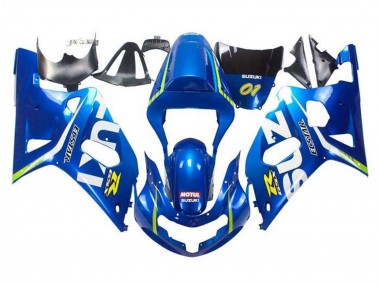 2001-2003 Suzuki GSXR 600 / GSXR 750 Motorcycle Fairings - Blue Yellow Green White Canada Websites