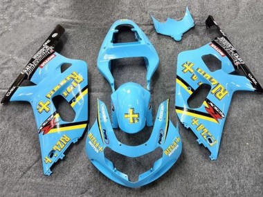 2001-2003 Suzuki GSXR 600 / GSXR 750 Motorcycle Fairings - Light Blue Yellow Black Black Rizla Canada Websites