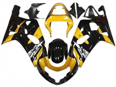 2001-2003 Suzuki GSXR 600 / GSXR 750 Motorcycle Fairings - Yellow Silver Glossy Black Canada Websites