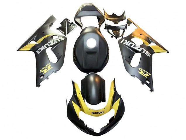 2001-2003 Suzuki GSXR 600 / GSXR 750 Motorcycle Fairings - Matte Black Yellow Canada Websites