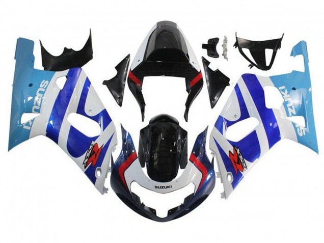 2001-2003 Suzuki GSXR 600 / GSXR 750 Motorcycle Fairings - White Triple Blue Glossy Black Red Canada Websites