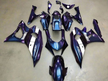 2021-2024 Yamaha YZF R7 Motorcycle Fairings - Chameleon Blue Purple White Canada Websites