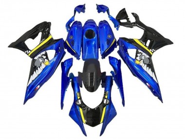 2021-2024 Yamaha YZF R7 Motorcycle Fairings - Blue Black Yellow Shark Canada Websites