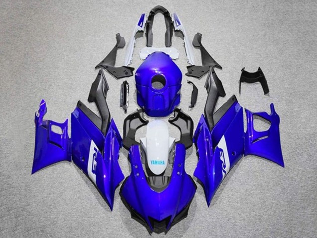 2019-2021 Yamaha YZF R3/R25 Motorcycle Fairings - Blue White Matte Black Canada Websites